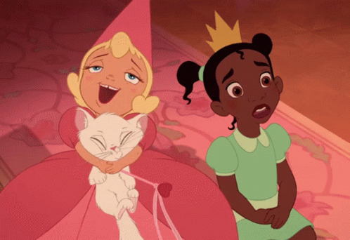 Cartoon Girl With Crown GIF