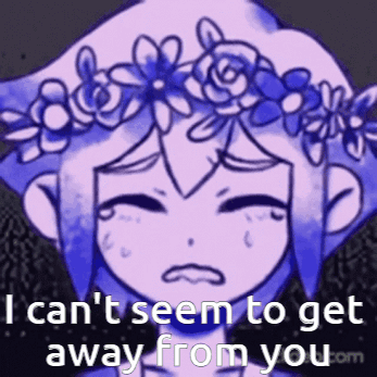 Cartoon Girl With Flower Crown Crying GIF