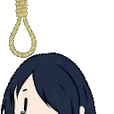 Cartoon Girl with Noose