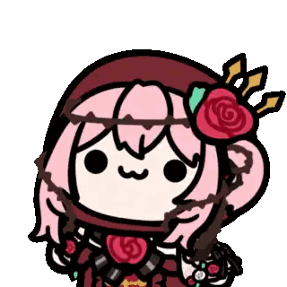 Cartoon Girl With Pink Hair and Crown