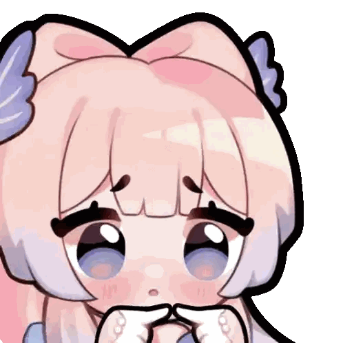 Cartoon Girl with Pink Hair