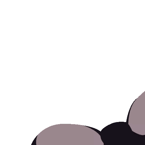 Cartoon Girl with Purple Hair