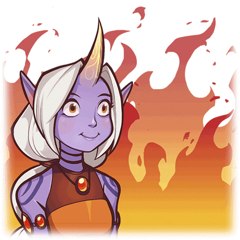 Cartoon Girl With Purple Horn GIF