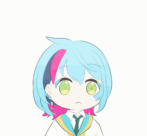 Cartoon Girl with Question Mark