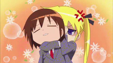 Cartoon Girl With Red K On Forehead GIF