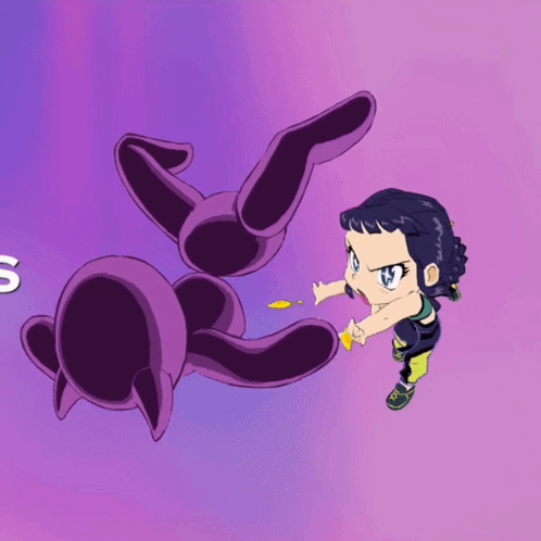 Cartoon Girl With S Letter GIF