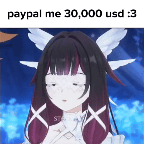 Cartoon Girl With Wings Pay Me 30000 USD GIF
