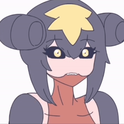 Cartoon Girl With Yellow Star on Head