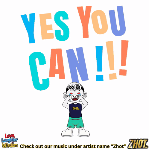 Cartoon Girl Yes You Can