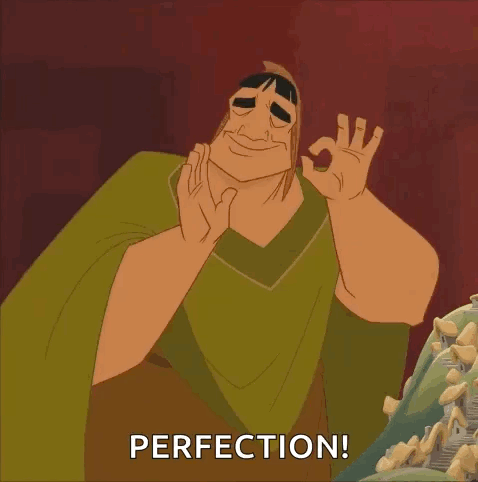 Cartoon Giving OK Sign Saying Perfection GIF