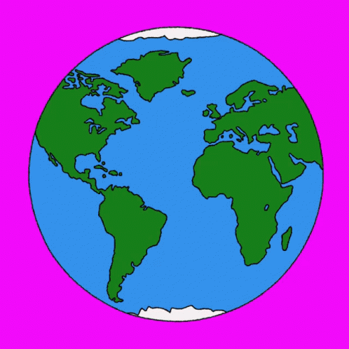 Cartoon Globe with Fist Signs