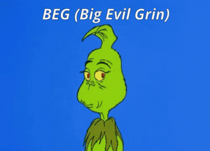 Cartoon Grinch Big Evil Grin GIF