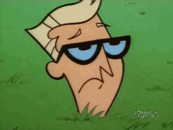 Cartoon Guy Under The Grass Feed Me GIF