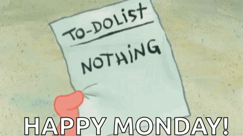 Cartoon Hand Holding Paper Saying To-Do List Nothing GIF