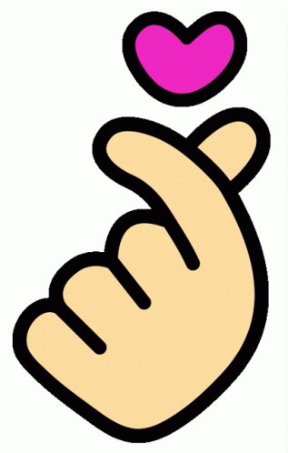 Cartoon Hand Making Heart GIF