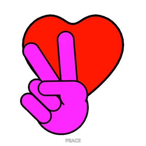 Cartoon Hand Showing Peace Sign