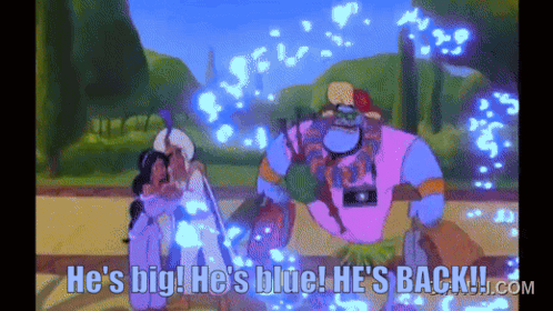 Cartoon He's Big He's Blue He's Back