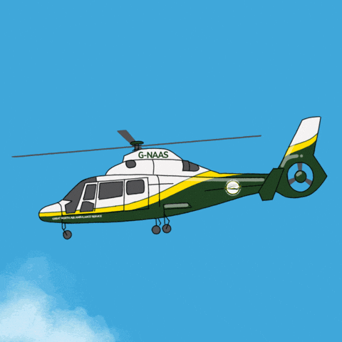 Cartoon Helicopter Helicopter Flying Blue Sky Meme GIF