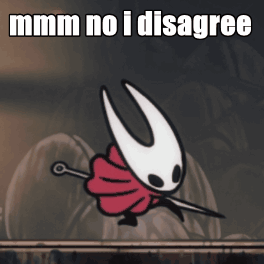 Cartoon Holding Sword Saying Mmmm No I Disagree