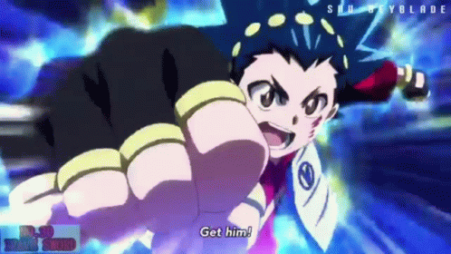 Cartoon Holding Sword Says Get Him