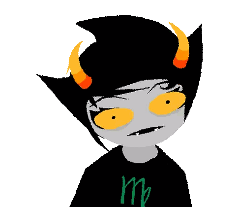 Cartoon Horned Character with M Shirt