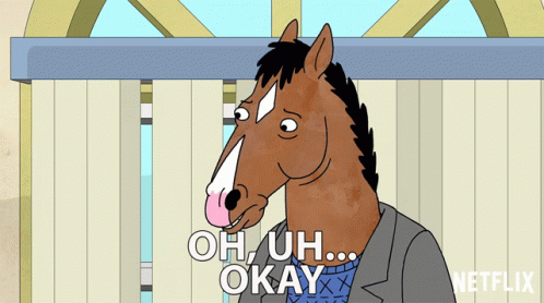 Cartoon Horse Saying Oh Uh Okay