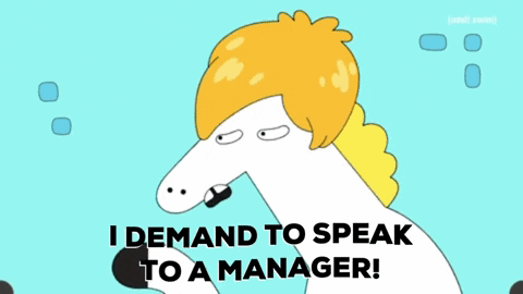 Cartoon Horse Says I Demand to Speak to a Manager