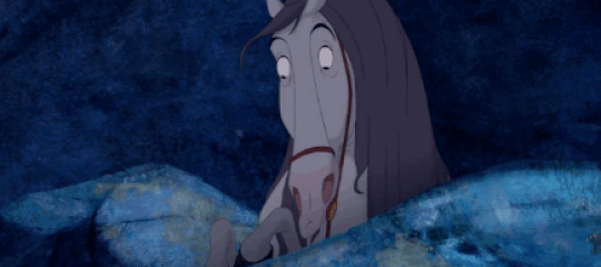 Cartoon Horse With Gold Horseshoe GIF