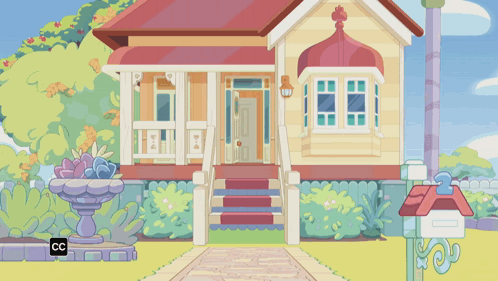 Cartoon House With CC Logo