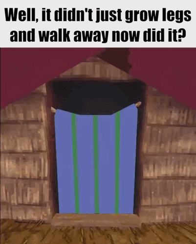 Cartoon Hut Well It Didn't Grow Legs GIF