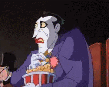 Cartoon Joker Eating Popcorn Meme GIF