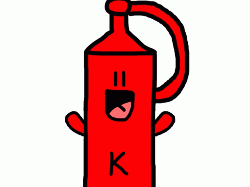 Cartoon Ketchup Happy Bottle GIF