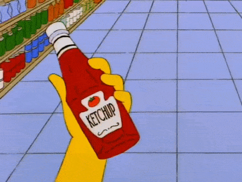 Cartoon Ketchup Or Catsup GIF