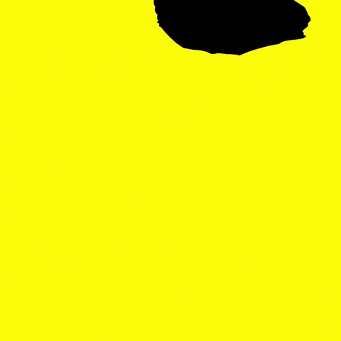 Cartoon Lady Drowns In Yellow Liquid Animation GIF