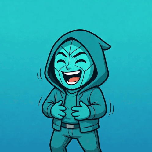 Cartoon Laughing Character Ha Ha Ha