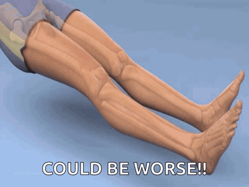 Cartoon Leg Could Be Worse