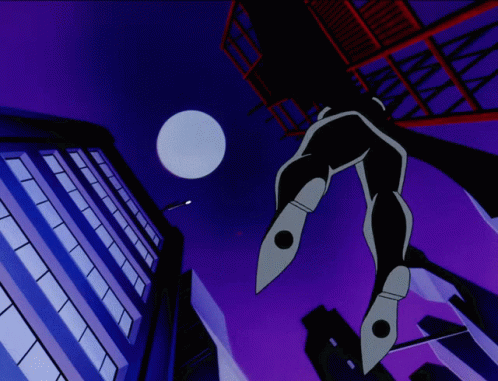 Cartoon Legs in Front of Full Moon