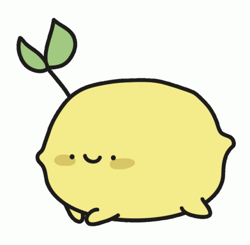 Cartoon Lemon Walking GIF