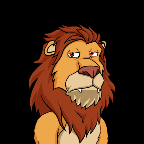Cartoon Lion Saying Gn GIF