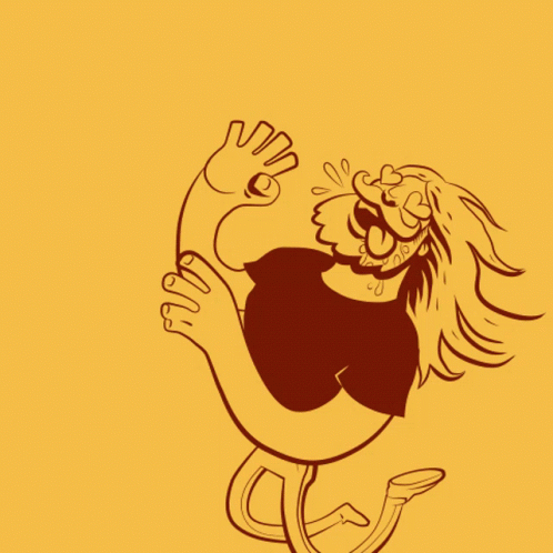 Cartoon Lion Saying Yogurt