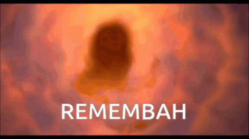Cartoon Lion With Word Rememben