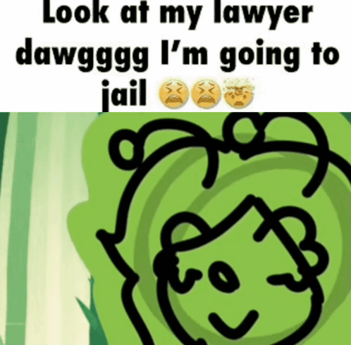 Cartoon Look At My Lawyer Dawggg I'm Going To Jail GIF