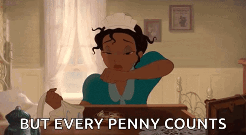 Cartoon Maid But Every Penny Counts GIF