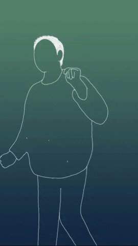 Cartoon Man Animated Happy Dance GIF