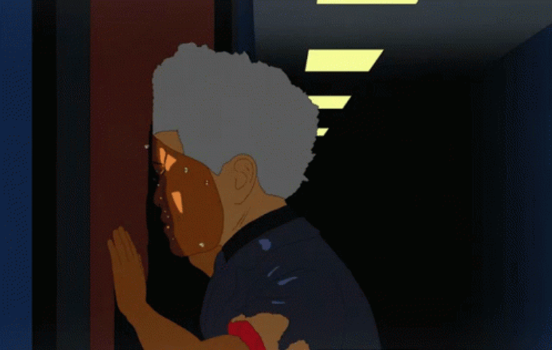 Cartoon Man Banging Head On Wall GIF