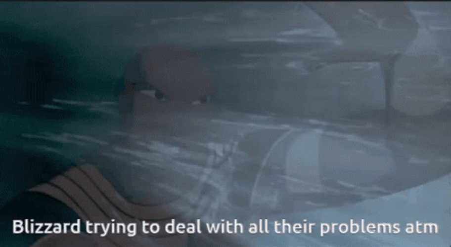 Cartoon Man Fighting Off Blizzard Meme GIF
