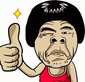 Cartoon Man Giving Thumbs Up GIF