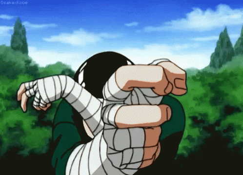 Cartoon Man Holding Another Man's Bandaged Arm