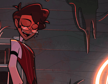 Cartoon Man Holding Flame