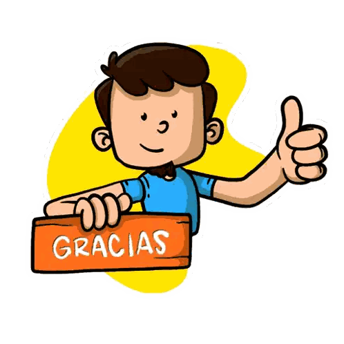 Cartoon Man Holding Muchas Sign
